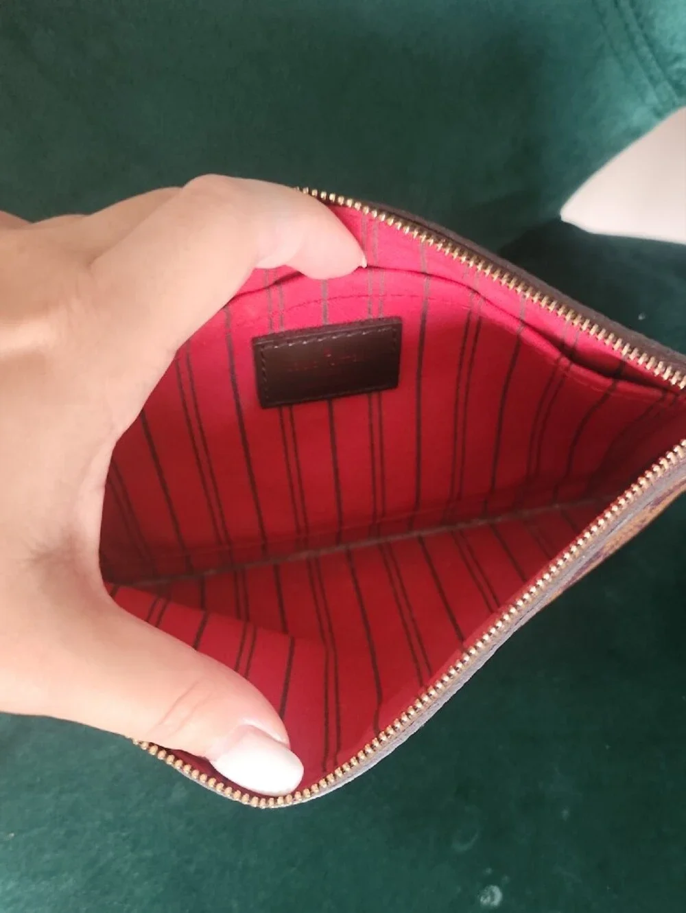 Brown Check Wristlet Clutch - Women